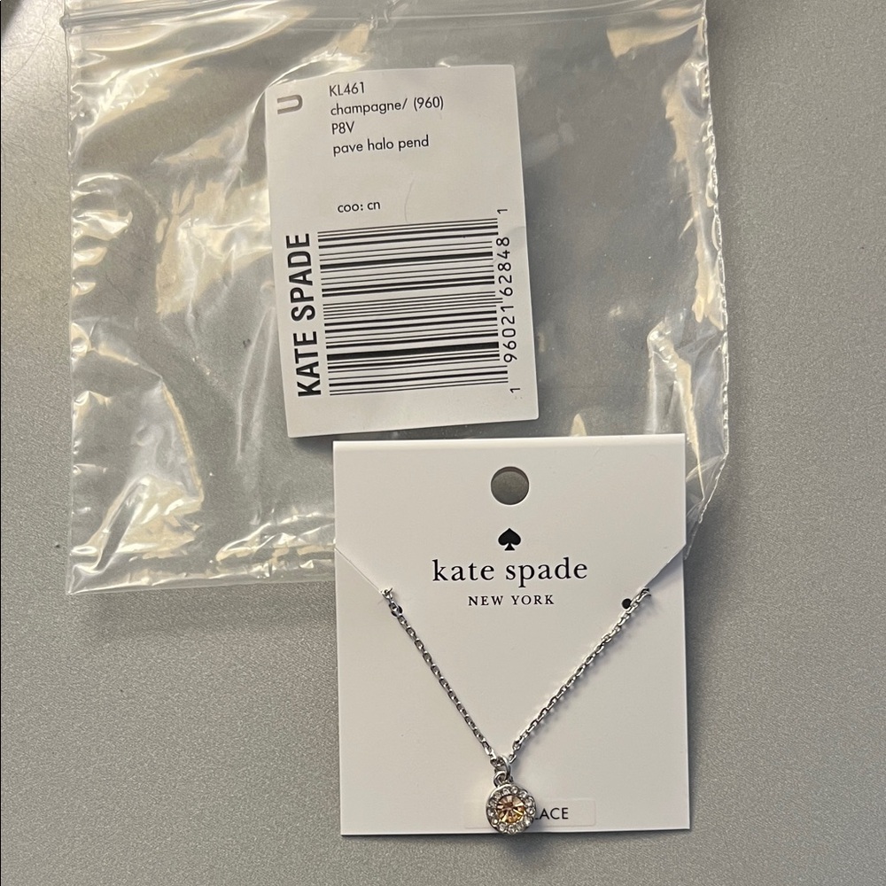Kate Spade Silver Necklace with Gold Pendant